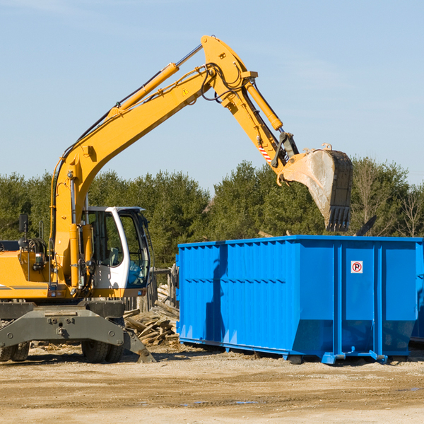 are there any restrictions on where a residential dumpster can be placed in Whitman WV